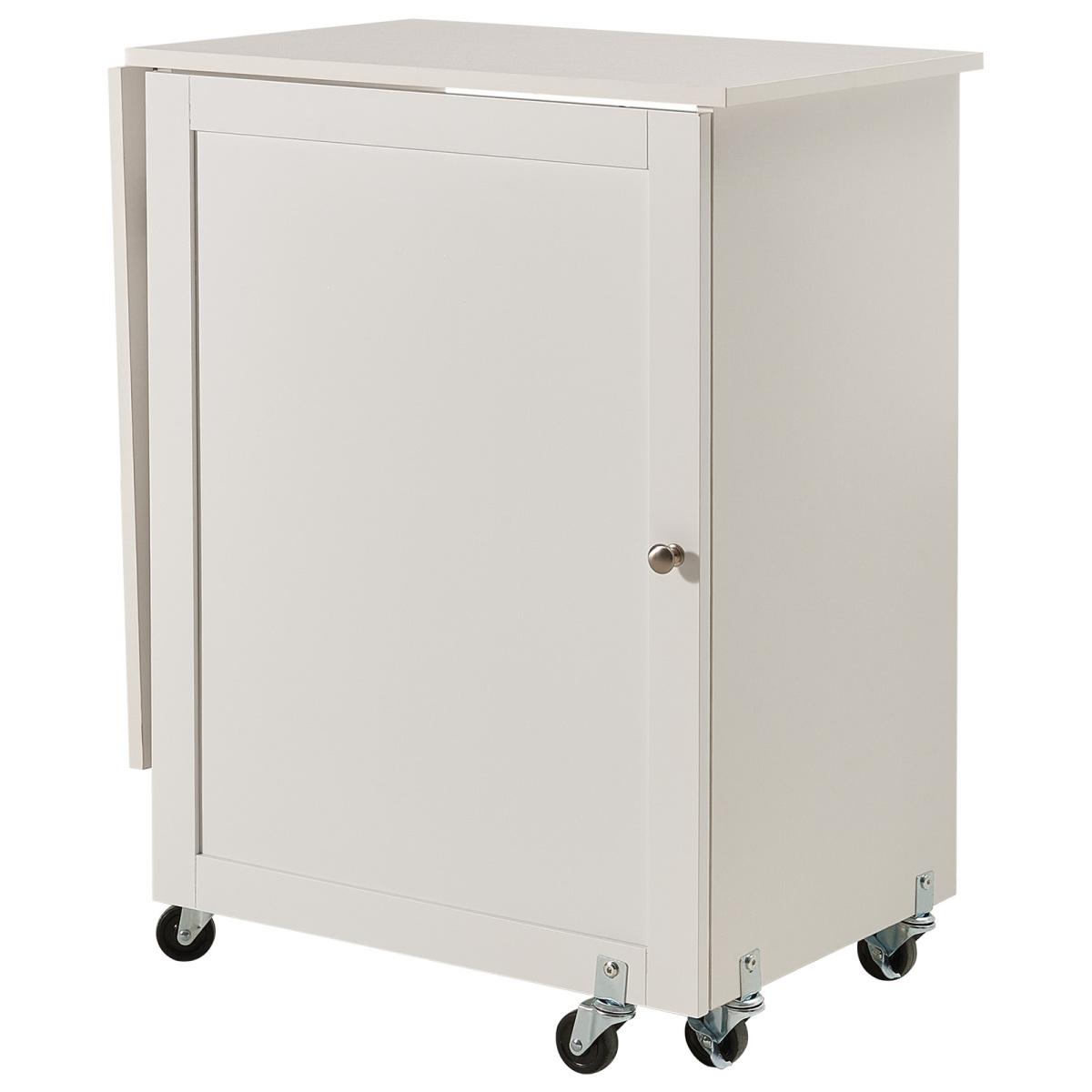 Folding Sewing Table with Lockable Wheels Storage Shelves Trays Door White Folding Sewing Table with Lockable Wheels Storage Shelves Trays Door White