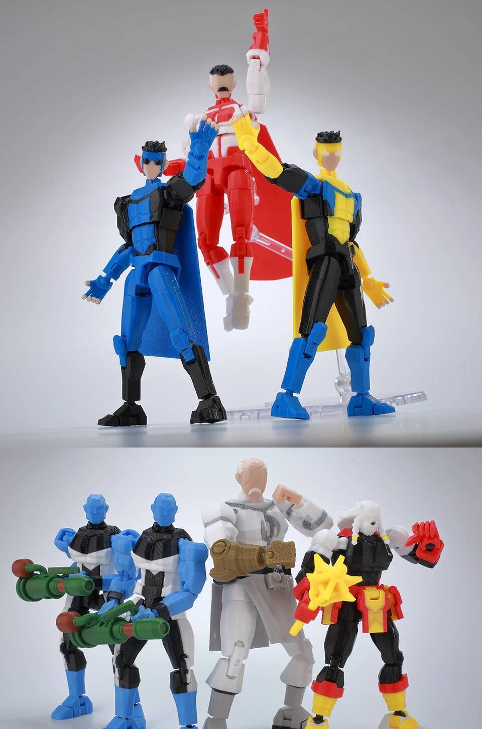 9L3D Lucky 13 Invincible Boy Conquer Omni Action Figure 3D Printed Anime Model Multi-Jointed Poseable Collectible Toy Gift Fan 9L3D Lucky 13 Invincible Boy Conquer Omni Action Figure 3D Printed Anime Model Multi-Jointed Poseable Collectible Toy Gift Fan