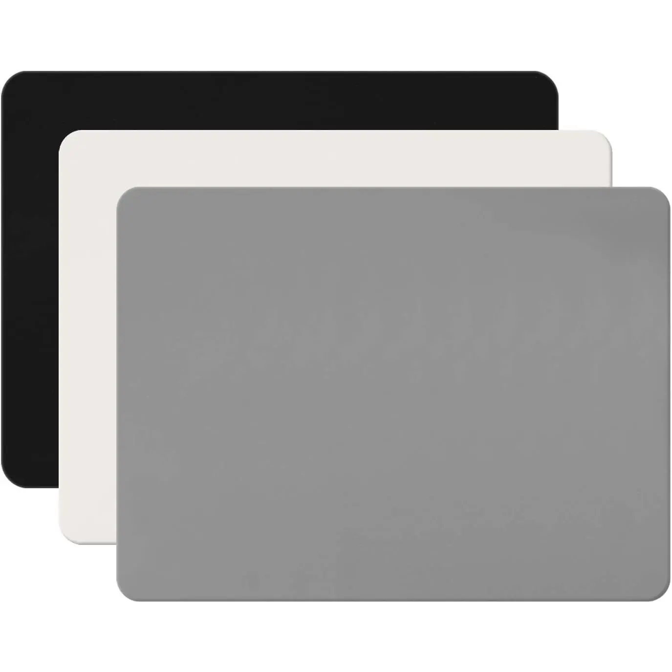 3Pack  Sheet for Crafts,   Casting Molds Mat,  Grade  Placemat, Multipurpose Table Protector, Nonstick Nonskid Heat-Resistant, Black&Gray&Beige (15.7x11.8inch)