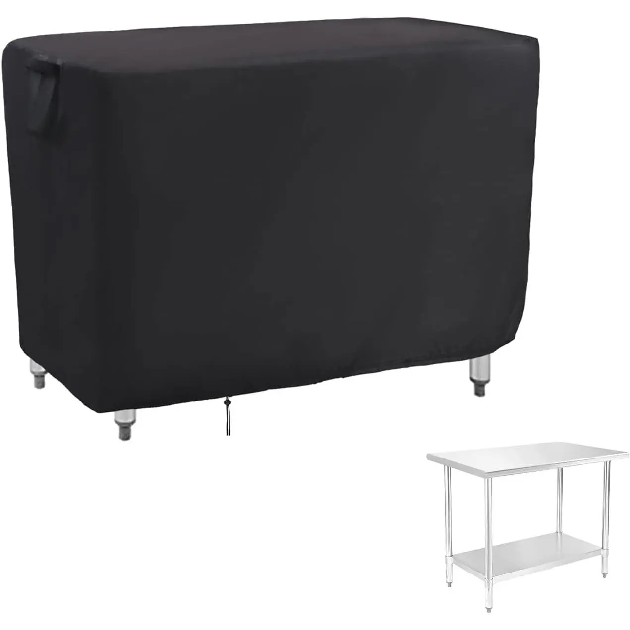 36 Inch Outdoor Prep Table Cover,Waterproof Patio Stainless Steel Table Work Cover,Outdoor Grill Cart Pizza Oven Tables Covers - 36 x 24 x 35 Inch