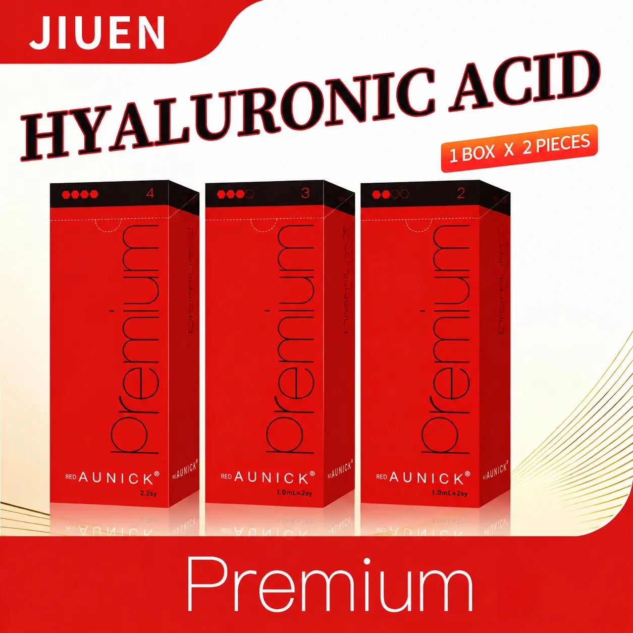 2pcs/box 0.07oz Aunick Primerer Hyaluronic Acid Face Care Gel, Moisturizing, Unisex, Suitable for All Skin Types, Facial Treatment Essence