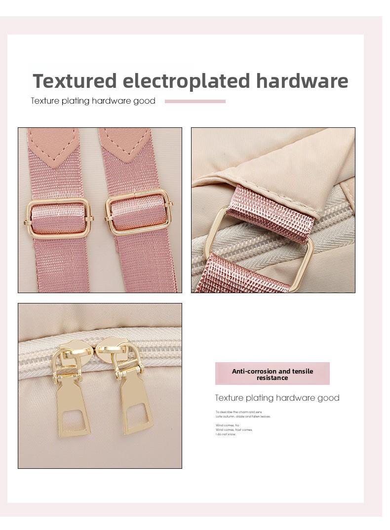 2026 New Korean Style Fashionable Versatile Anti-Theft Student Backpack for Women, Travel Canvas Backpack