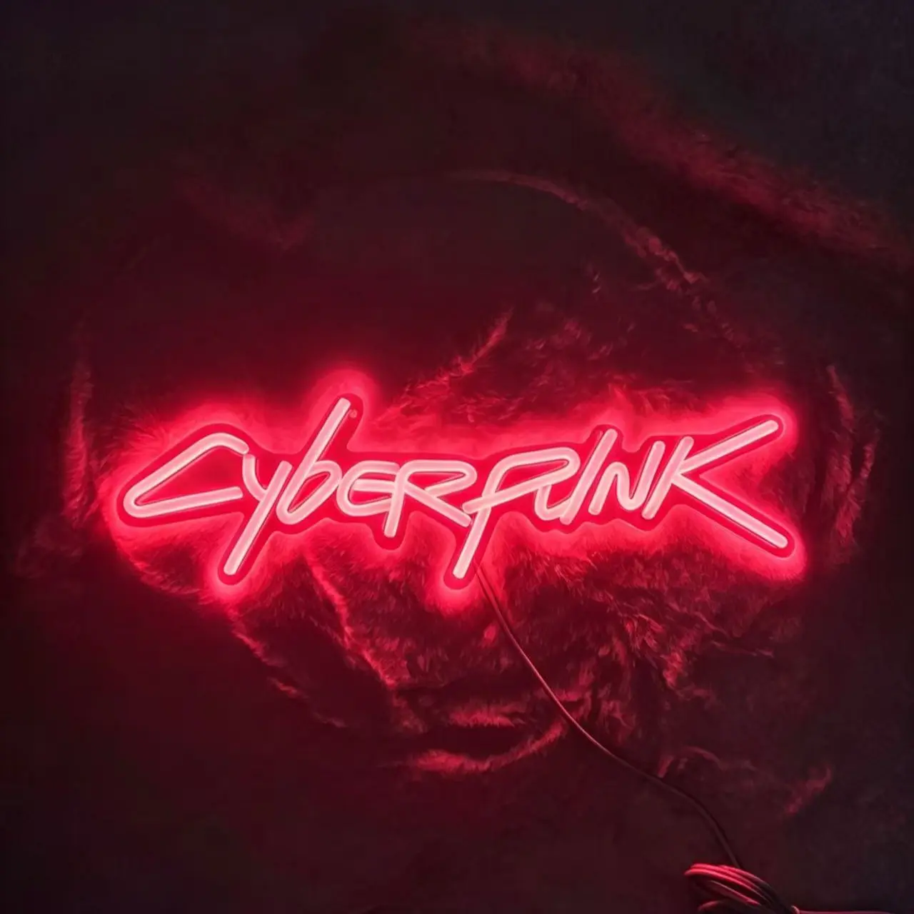Cyberpunk Neon Light, Decorative Lamp, Cyberpunk Style Game Room Decor, USB Powered Adjustable Light, Halloween Christmas Gift, Decorative Lights, 15.7*4.7 Inch