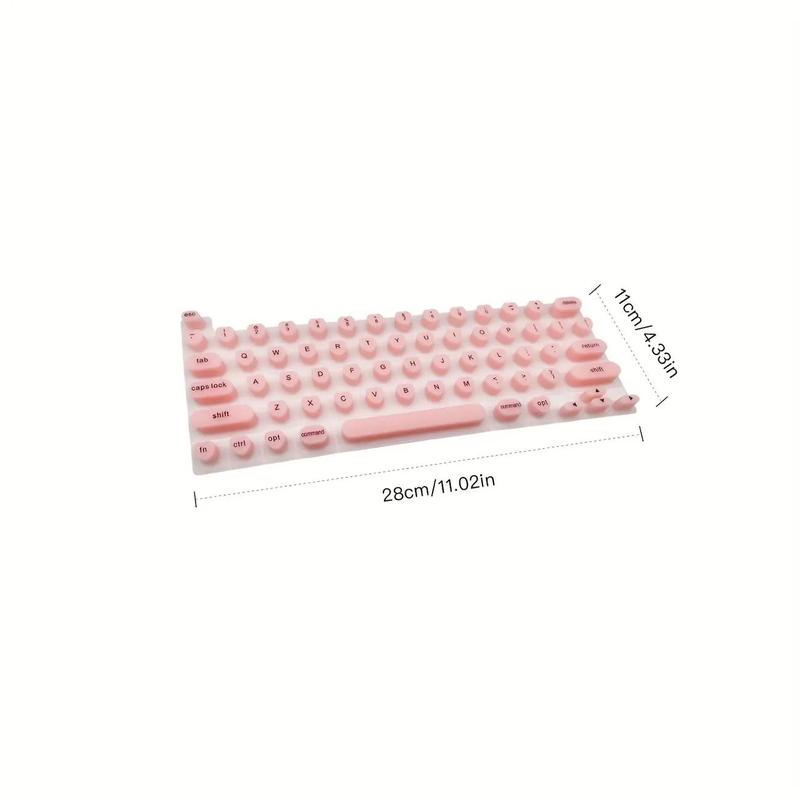 3D Silicone Keyboard Protector for Nail Art Typing, Foldable and Durable Design for Easy Storage, Great for Office and Home Use
