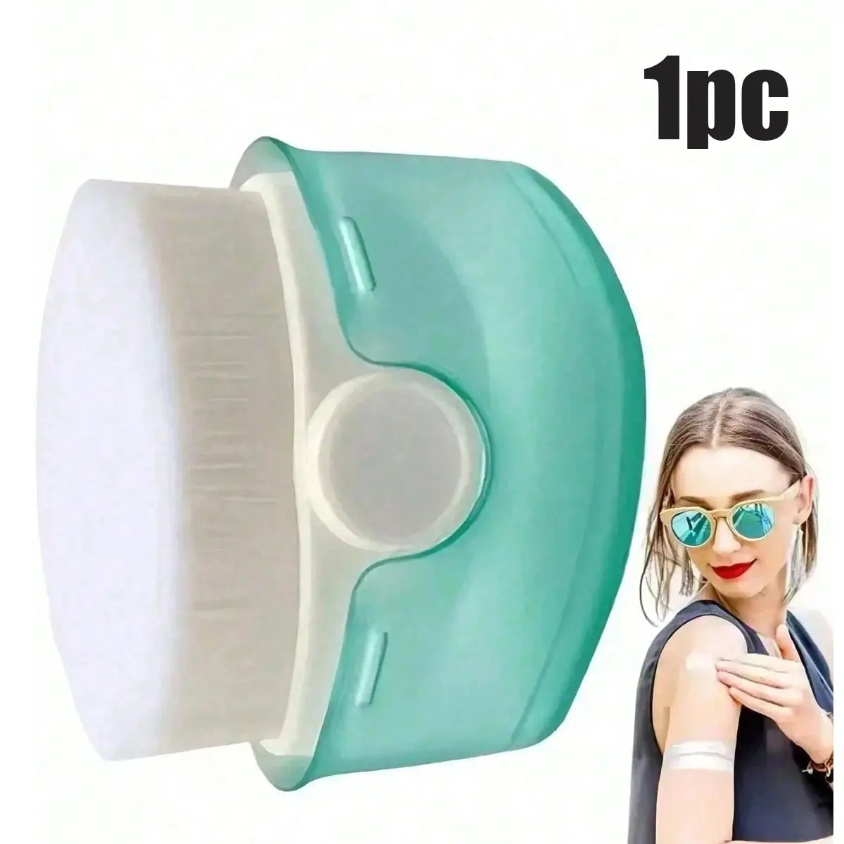 Sunscreen Brush with Protective Cover, Portable Sunscreen Applicator for Adults and Kids, Ideal for Summer Travel and Pool Use, //