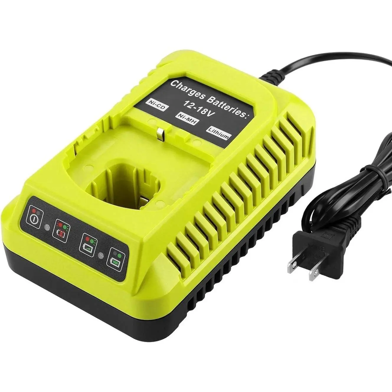 Tools Plus P189 18V Rechargeable Battery Pack Chargers - 18V Rapid Charge Charger Compatible with P117 Series, P108, PBP004 for P193, P190, Ryobi 1+ Ni-MH Lithium Devices,techvibes