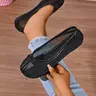 2026 New Mesh Breathable Open-Toe Ballet Flat Shoes, Vintage Low-Top Slip-On Casual Shoes, Versatile Daily Wear Footwear, Summer Flats, Casual Fashionable Flats
