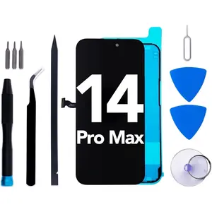 for iPhone 14 Pro Max Screen Replacement kit, 6.7" LCD Display 3D Touch Digitizer Assembly with Frame Adhesive and Repair Tools Compatible with A2651 A2893 A2896 A2895 A2894