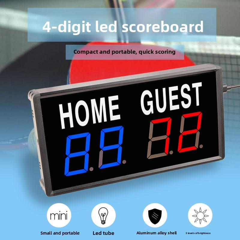 Billiards basketball table tennis badminton game score recording wireless remote control led portable electronic scoreboard