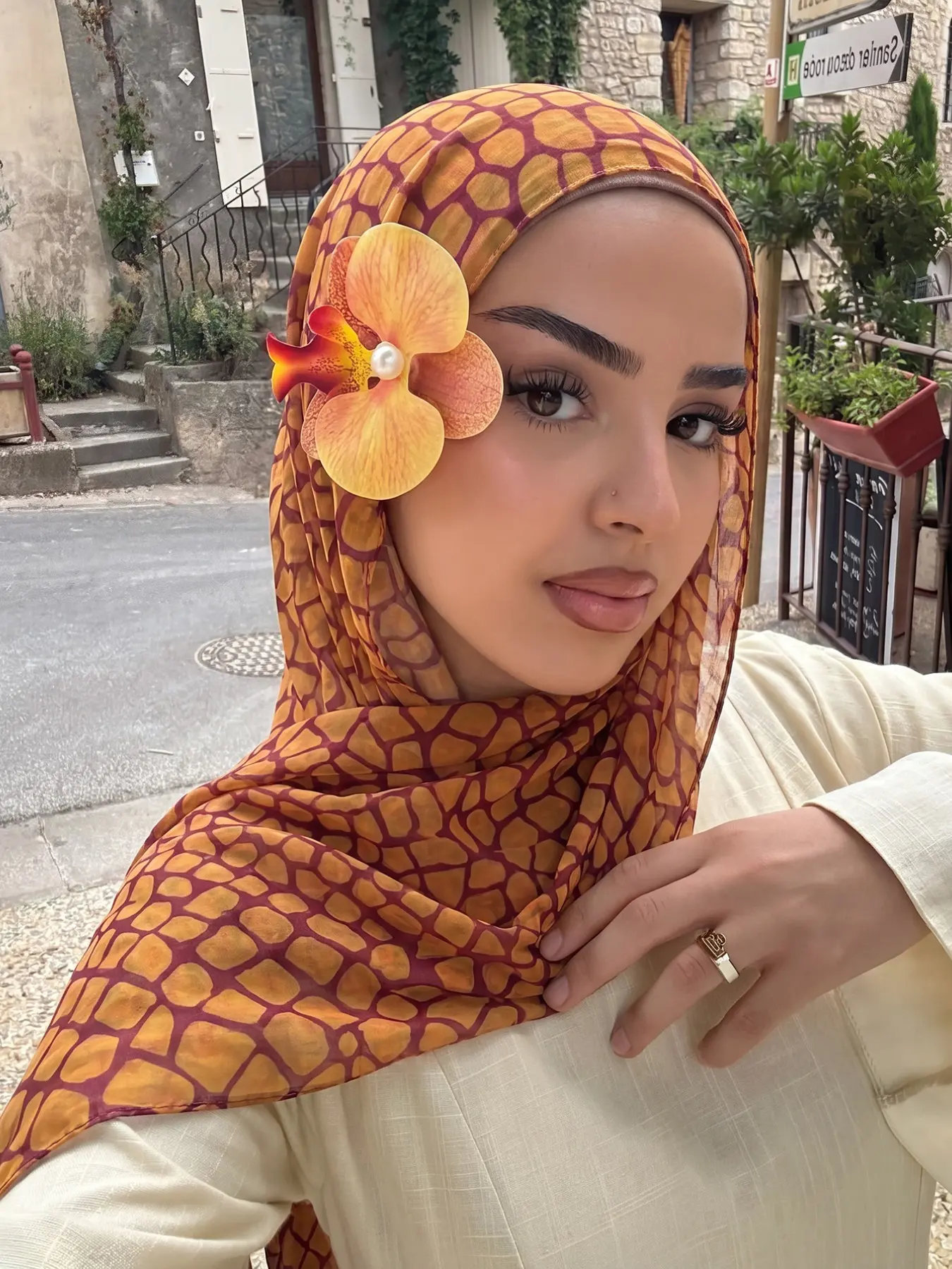 Boho Style Marble Print Polyester Cotton Shawl, Women's Summer Daily Travel Vacation Sun Protection Sweat-Wicking Lightweight Modesty Hijab Wrap Scarf, Fashion Casual Accessory