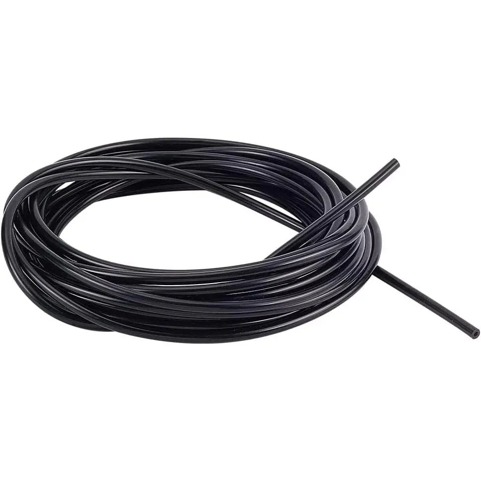 16.4  Black Vacuum Hose, ID 5/64inch(2mm) High Temperature  Vacuum Tubing Hose, Vacuum Tube, Vacuum Line Kit for Automotive and Pipeline