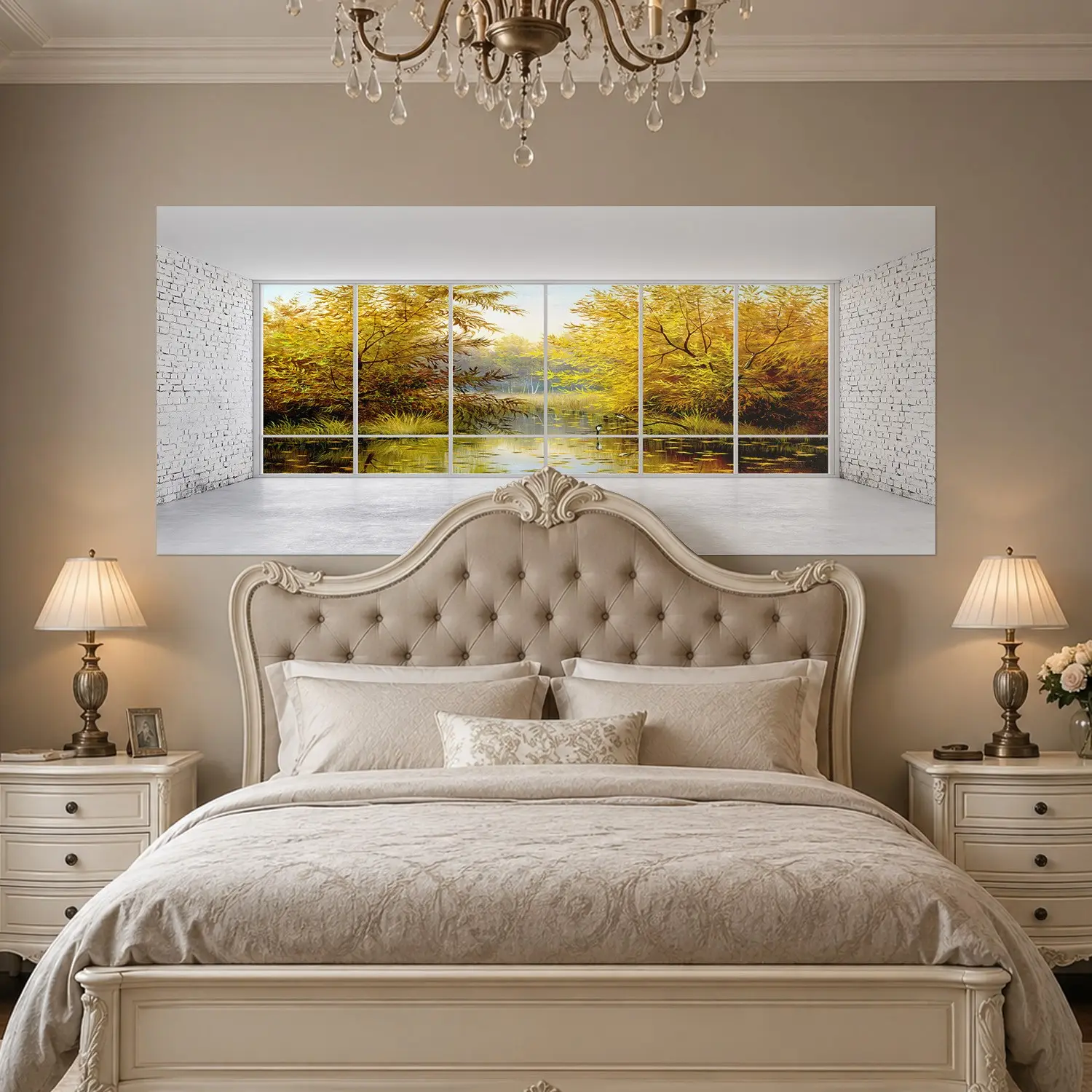 Self Adhesive Bedhead stickers, Selected PVC Waterproof, Tear Off Without Residue, Used To Create A Personalized Living Atmosphere