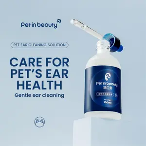 PetinBeauty for Dogs & Cats, Anti-Inflammation Drops for Pet Ears, Specialized Cleansing Liquid for Animal Ear Health
