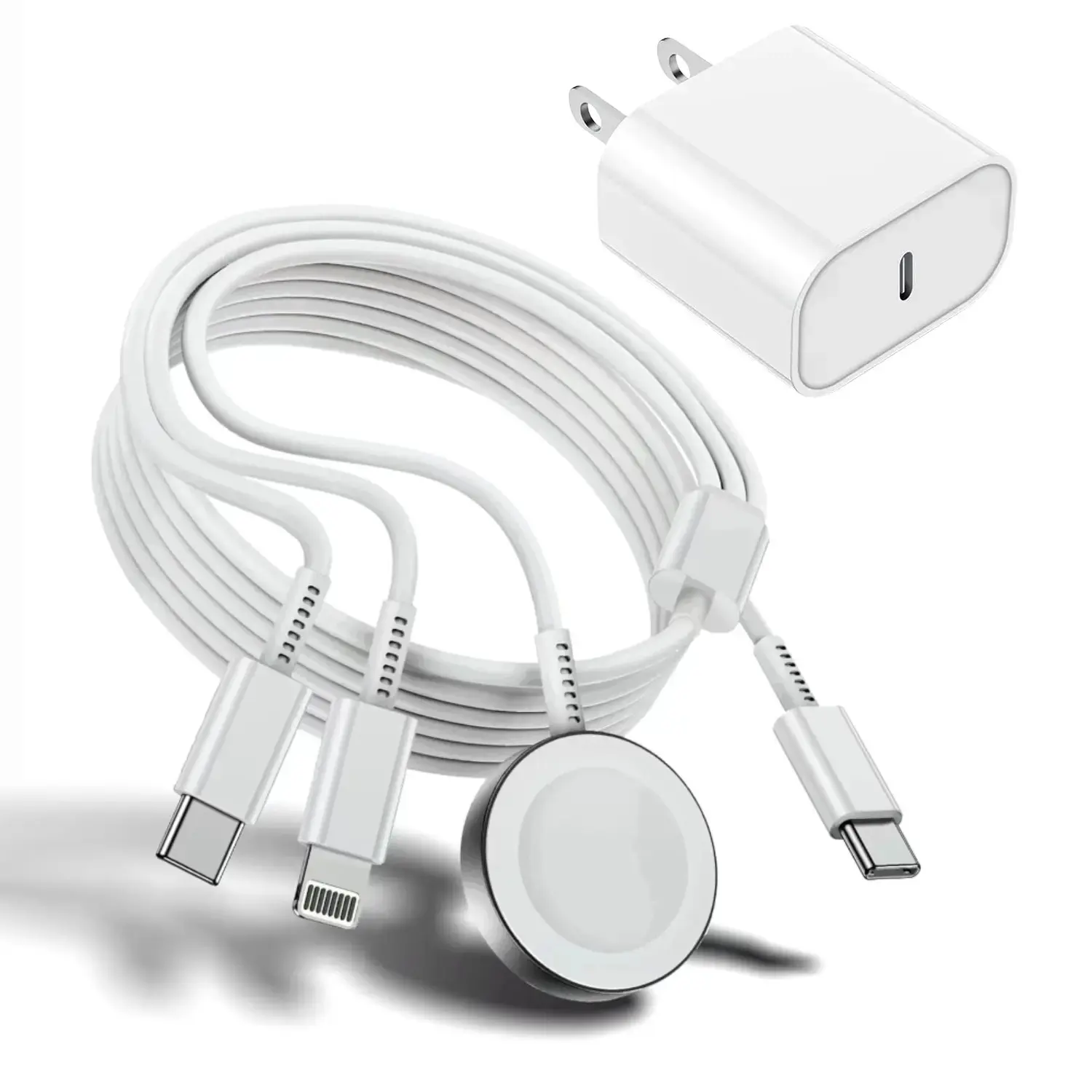 for Apple Watch Charger Fast Charging,3 in 1 Multi Chargers Cable with 20W USB C Charger, iWatch Magnetic Charger Cord 6FT for iWatch Series Ultra2/SE/10/9/8/7/6/5/4/3/iPhone 15 16 Pro Max/14/13/12/11