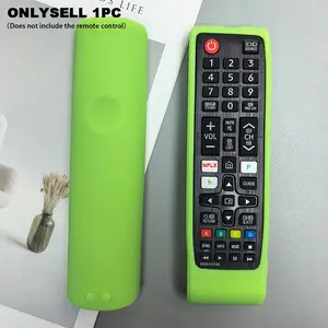 Silicone Protective Cover for Samsung TV Remote Control, Glow-In-The-Dark Design, Compatible with Bn59 Models, Home Essential Accessory, Household Items, Household
