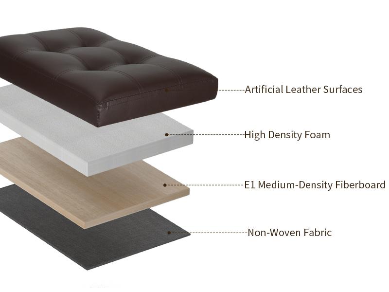 Storage Ottoman Foot Rest Stool, Foldable Leather Footstool Storage Bench with Thicker Foam Padded Seat. Foot Rest Under Desk for Living Room Bedroom 350 lbs, 17x13x13 in, Brown Storage Ottoman Foot Rest Stool, Foldable Leather Footstool Storage Bench with Thicker Foam Padded Seat. Foot Rest Under Desk for Living Room Bedroom 350 lbs, 17x13x13 in, Brown