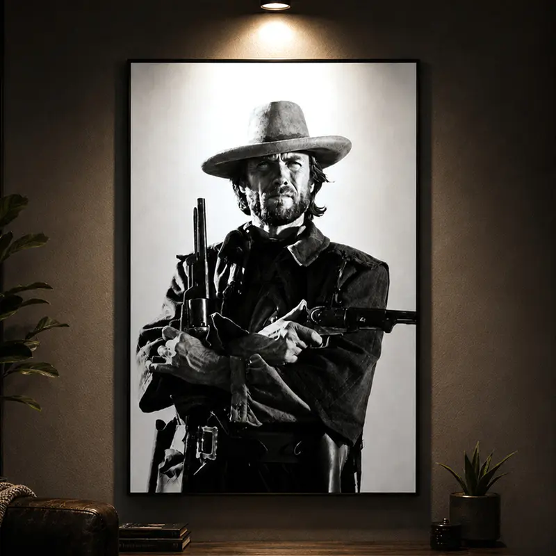 Clint Eastwood Print, The Outlaw Josey Wales 1975 Poster, Premium Quality Print, Room Decor, Home Decor, Wall Art, Western Movie Decor, Vintage Film Poster, Man Cave Decor, Western Wall Art, Cowboy Decor, Classic Movie Poster, Rustic Wall Decor