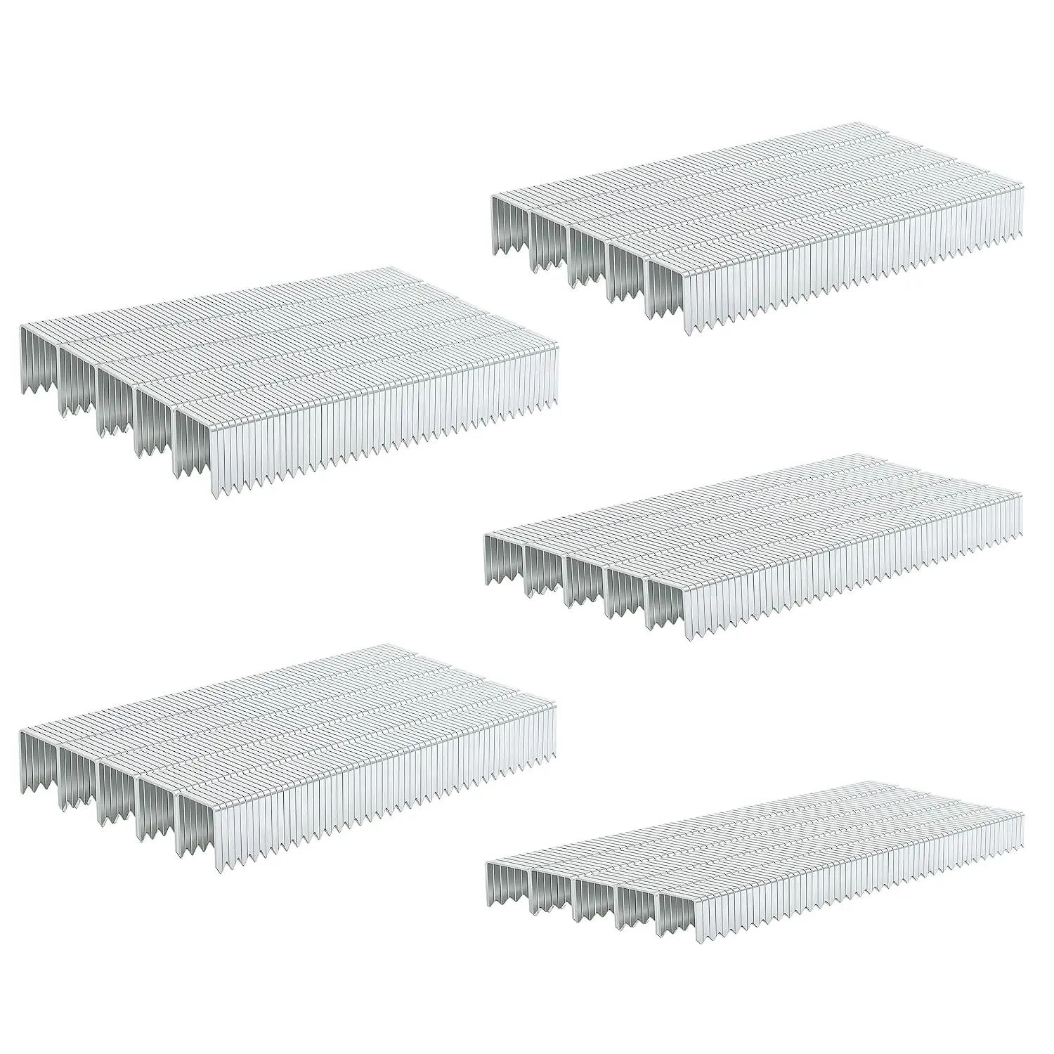 20 Gauge ,1/4"+5/16"+3/8"+1/2"+9/16":2000 pcs | Galvanized T/50,5 Sizes ,For Staple  or T-50 Stapler,Project Pack