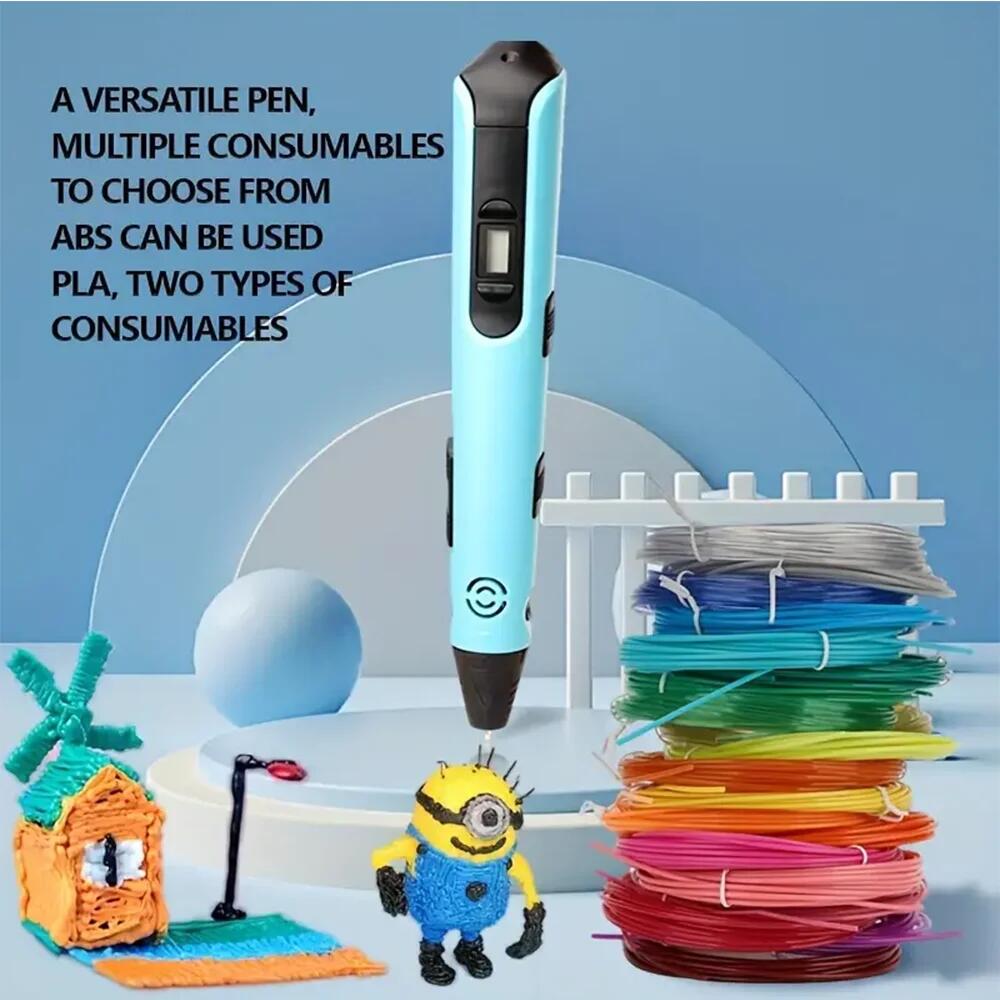 Creative 3D Pen Set (with 9m Filament & Storage Pouch), Professional 3D Printing Tool, Perfect for 3D Craft Hobbyists and Design Professionals Creative 3D Pen Set (with 9m Filament & Storage Pouch), Professional 3D Printing Tool, Perfect for 3D Craft Hobbyists and Design Professionals
