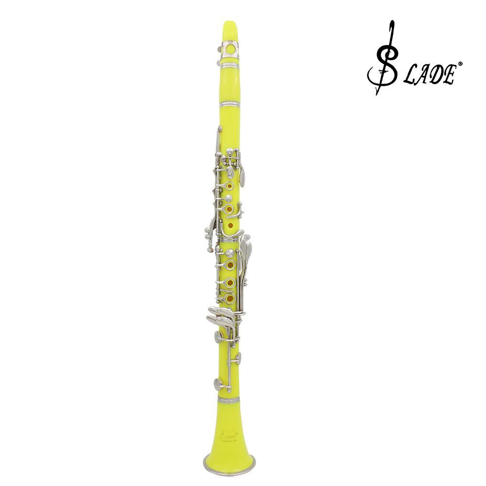 Bb Clarinet, 17 Nickel Keys Bb Clarinet, Woodwind Instrument for Students, Musical Instrument for Beginners, Music Accessories