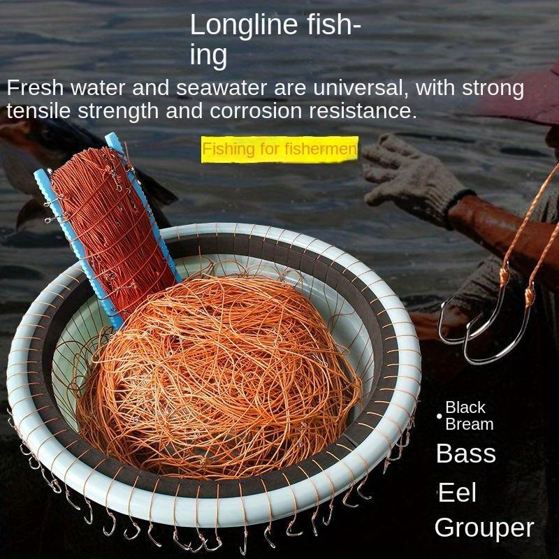 Fishing, fishing line hook, longline hook, string hook, longline fishing hook, complete set of line fishing hooks, 150 meters with 100 fishing hooks