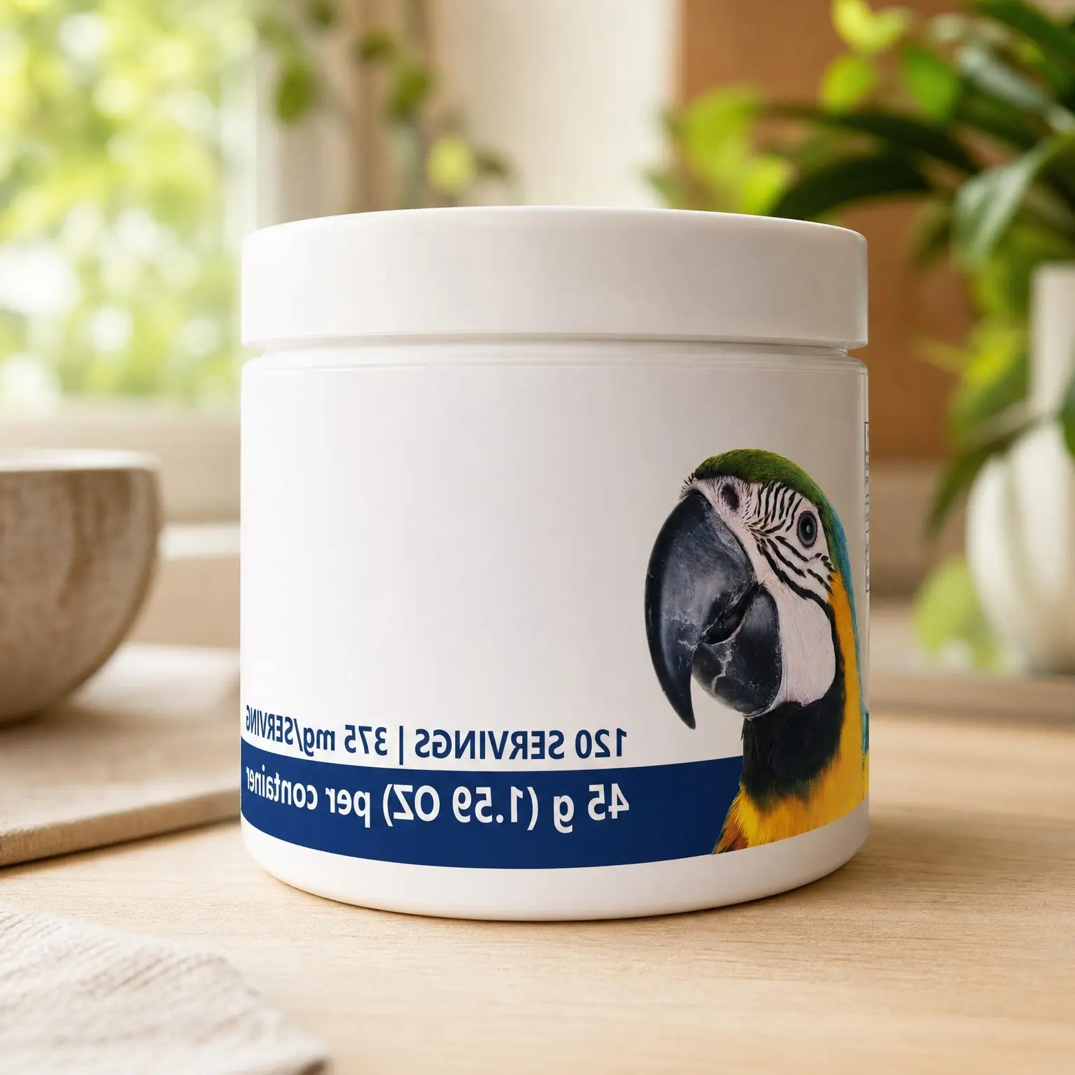 All-Natural Calming Dietary Supplement for Parrots (120 Servings)Gift