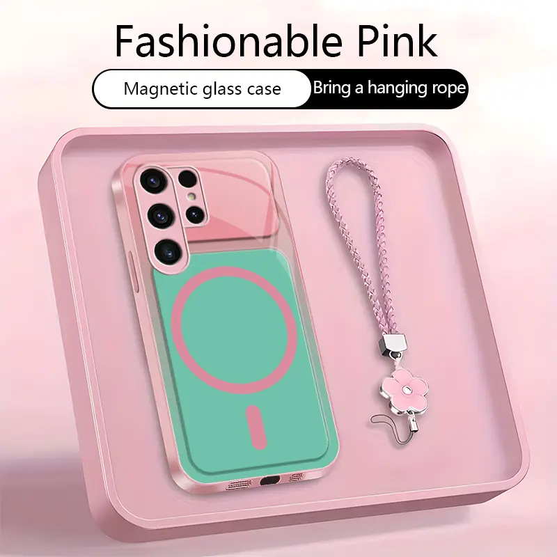 For 【Galaxy S23 Ultra】Dopamine Contrast Color Magnetic Phone Case, Newly Upgraded Magnetic Design, Full Lens Protection, Anti-Fall & Wear-Resistant, No Paint Peeling-XS9527