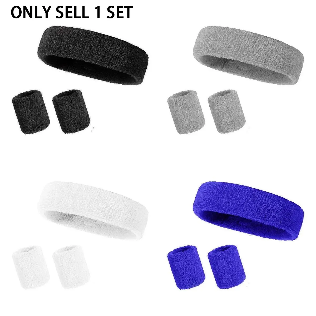 Basketball Sweatband Set, Comfortable Elastic Headbands, Athletic Headbands, Workout Headbands for Various Sports, Sweat Absorbing Headband, Perfect Party Accessory for Basketball Enthusiasts