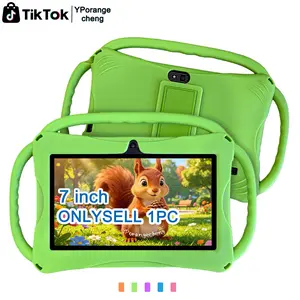 7-Inch Android Tablet with Anti-Drop Case, WiFi, Parental Control, Dual Cameras, Bluetooth-compatible, Eye Protection Mode, Holiday Gift
