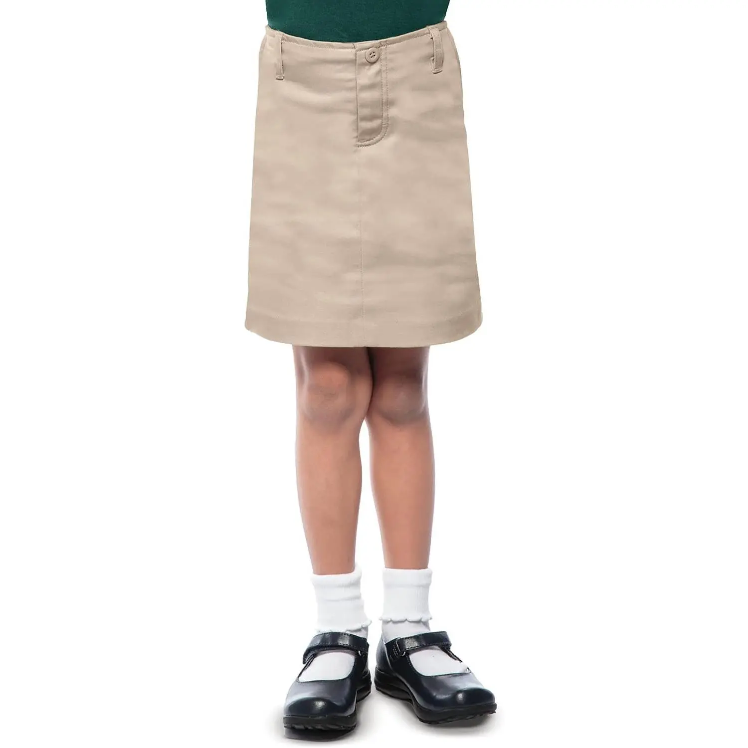 Classroom Uniforms for Girls, Scooter Skirt with Built-in Poly Knit Shorts | Girls Fit, Four-pleat Front, Two Flat Seams, Side Zip, Adjustable Waist, Easy Care, School Uniform Essential