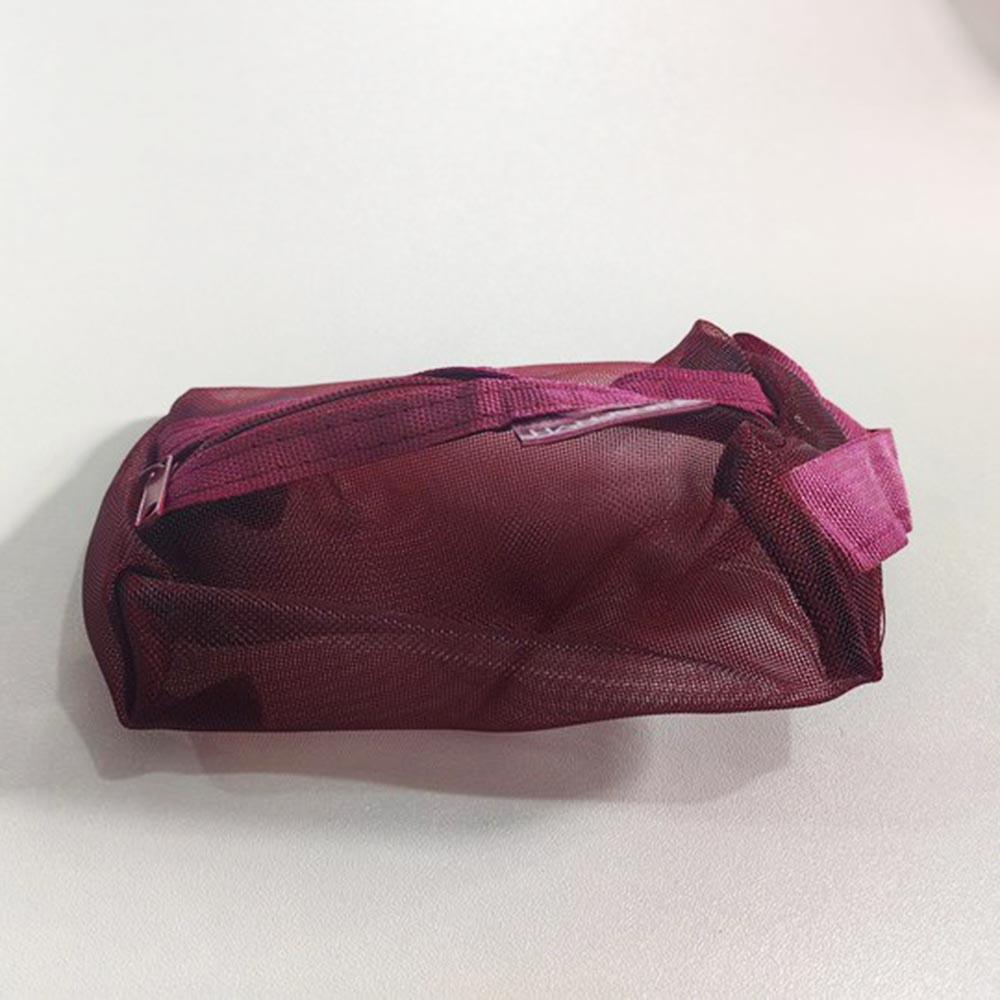 Mesh Outer Layer Cable Storage Bag, 1 Count Portable Small Carry-on Bag for Data Cable & Charger, Makeup Bag, Travel Dorm Cable Organizer, Travel Organization Pouch