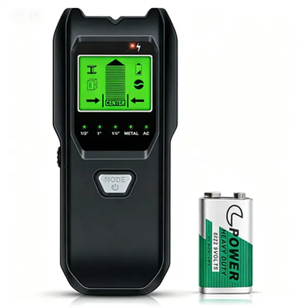 High-Quality 5-in-1 Wall Scanner Detector, LCD Upgrade Design Electronic Stud Finder for Homeowners & DIY Enthusiasts - Smart Sensor, 5 Modes, Audio Alarm, HD LCD Display, Auto Scanning, Center & Edge Detection, Battery-Operated for Wood, Metal, AC Wire,