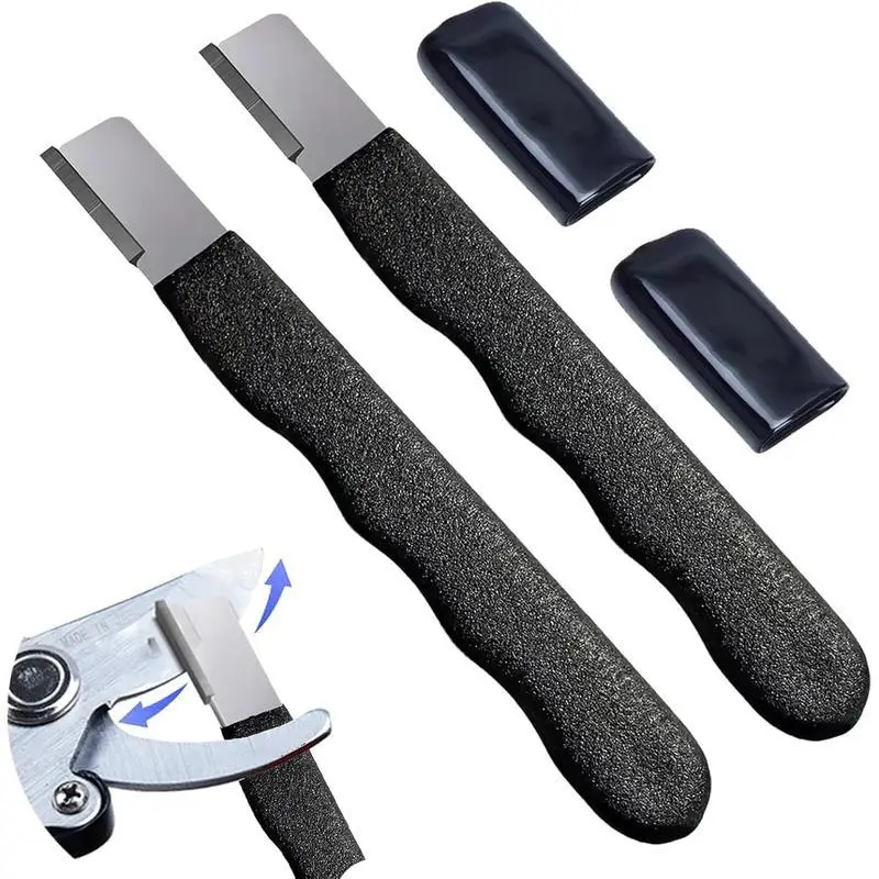 Portable Carbide Tip Blade Sharpener, Compact Multipurpose Handheld Tool for Knives, Pocket Knives, Lawn Mower Blades, Pruning Shears, Quick Stroke Sharpening for Outdoor Work, Home Use