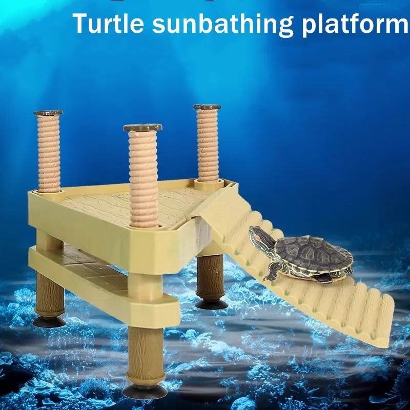 Turtle Basking Platform, Aquarium Floating Deck, Water Turtle Climbing Slope, Brazilian Turtle Grass Turtle Float Island, Turtle Tank Resting Platform