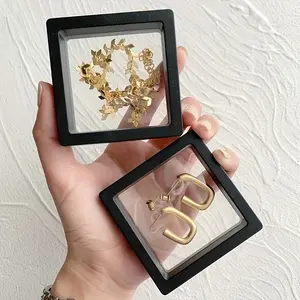 [Display Frame For Jewelry] 3D Floating Display Frame, Jewelry, Coins And Collectibles Display Box, Transparent Packaging, Suitable for Handmade Art Exhibition, Home Decoration And Beaded Supplies