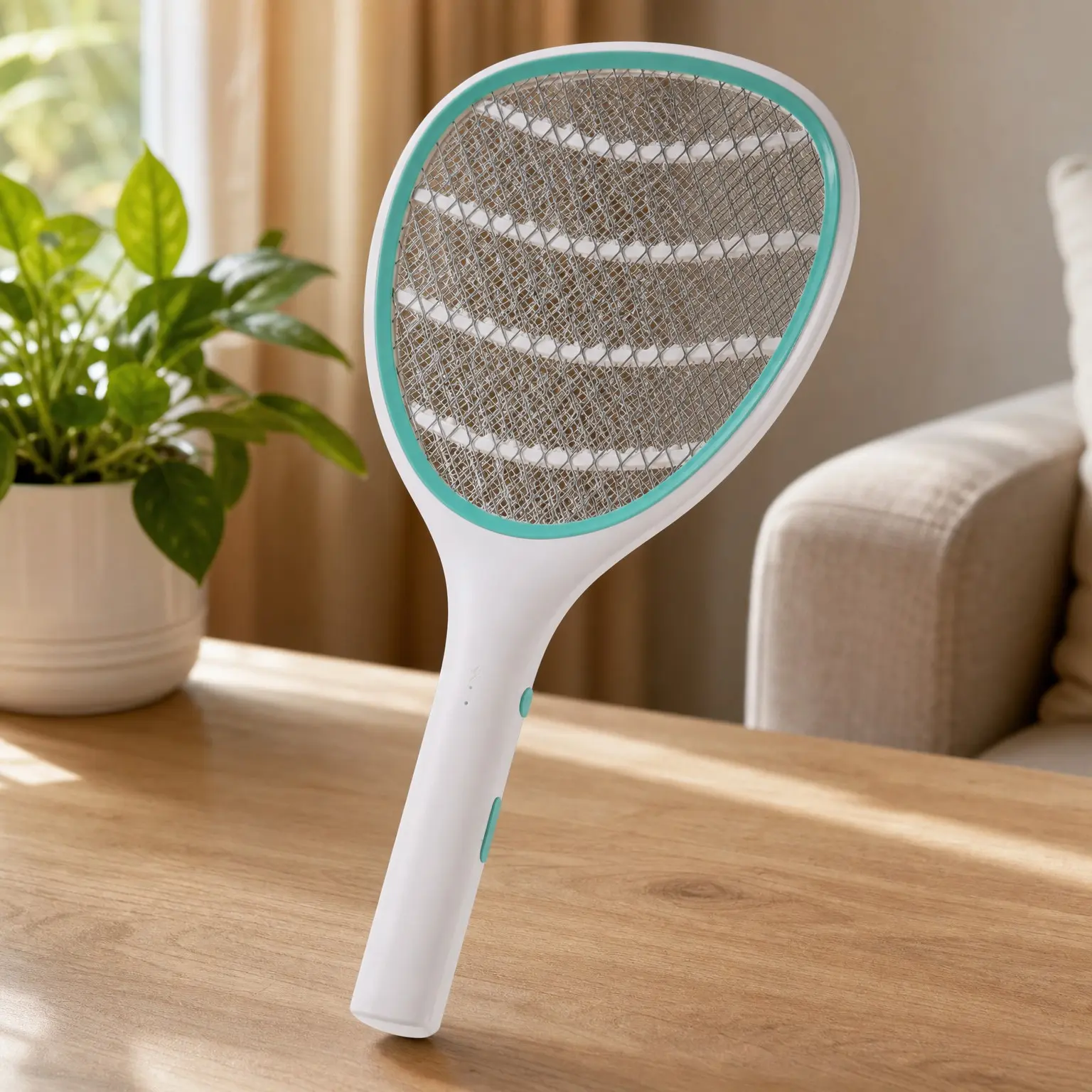 Electric Fly Swatter Racket - Handheld Bug Zapper for Indoor & Outdoor Use, Lightweight, AA Battery OperatedGift