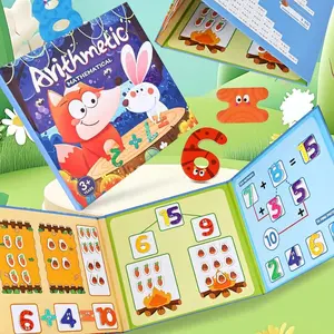 Magnetic Number Decomposition Activity Book Within 20, Three-In-One Math Addition and Subtraction Arithmetic Toy, Math Equation Ten-Pairing Hands-On Toy, Kindergarten Classroom Math Enlightenment Set, Fun Arithmetic Games