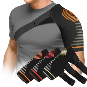 Unisex Breathable Compression Shoulder Strap, Adjustable Shoulder Support Sleeve for Weightlifting Fitness/home Office Use