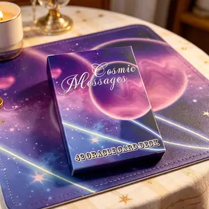 42 Healing Energy Oracle Cards, Cosmic Message Tarot Deck, Positive Thinking & Meditation Guide, Spiritual Exploration Game, Unique Gift