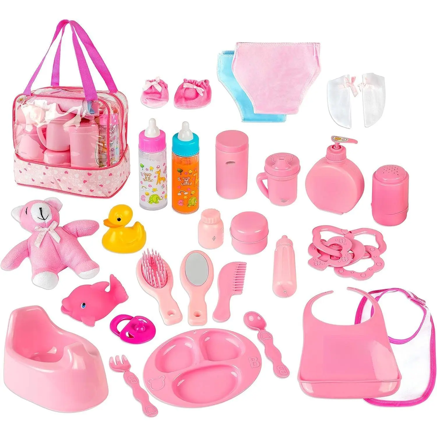 Baby Care 6 Piece Doll Feeding Set (38 pc Set)