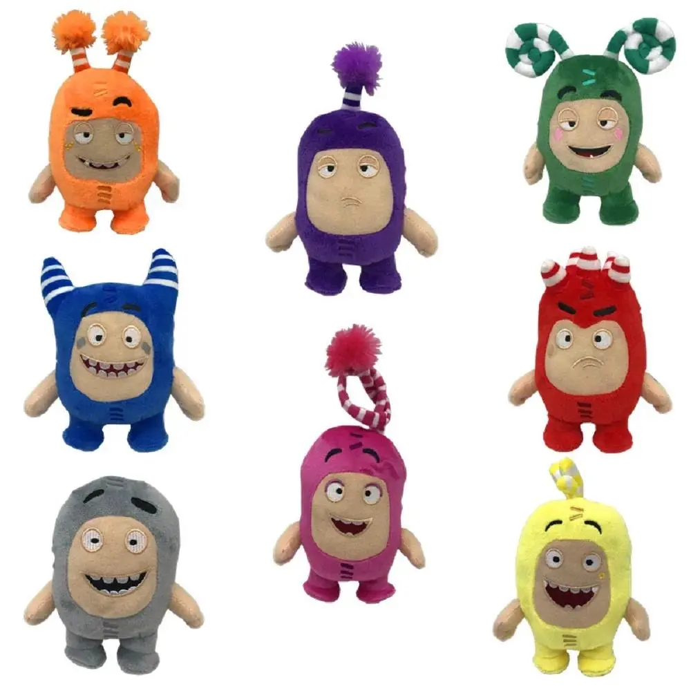 hot-selling 8pcs/Lot Oddbods Cartoon 18CM Plush Toy Dolls Set - Fuse Jeff Newt Odd ZEE Bods Stuffed Figures for Kids Home Decor