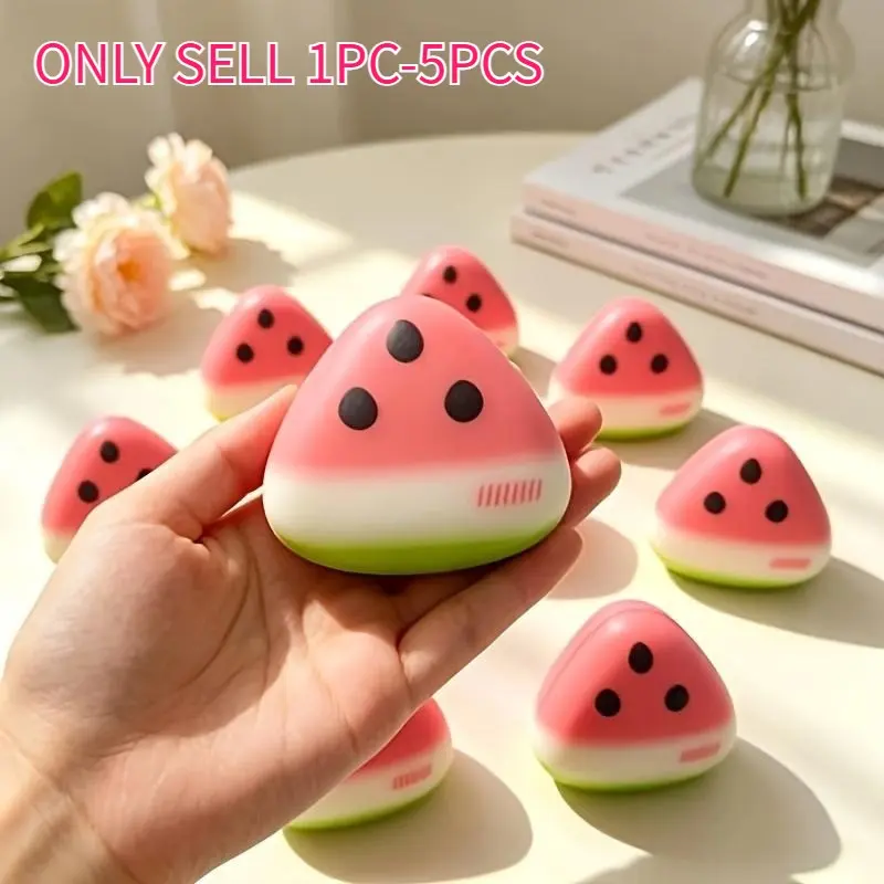 Simulation Small Watermelon Leisure Toy, Cool Summer, Relaxing Mood, Mini Fresh Watermelon Squeeze Fun, Unisex Fruit Shape Prank Toy