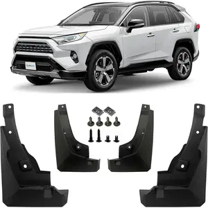 CLIM ART Custom Fit Mud Flaps for Toyota RAV4 2019-2025, 2 Set, Easy to Install, Road and Weather Resistant Thermoplastic, Truck Accessories - MF1420014