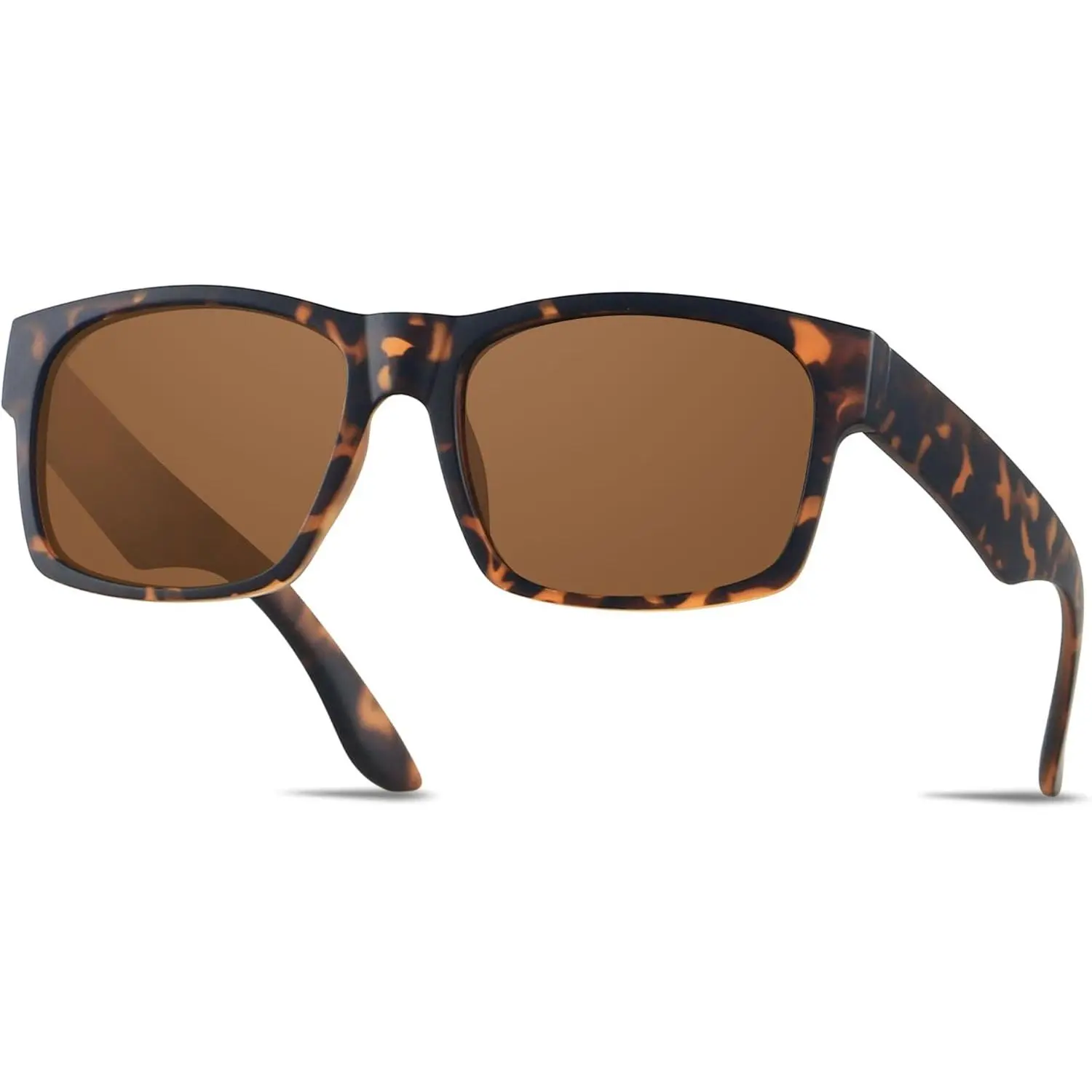Mens Polarized Wide Frame Tac Sunglasses - XL/XXL for Big Wide Heads, Blackout Design, Comfortable Wearing Experience, Polarized Eyewear, Men's Sunglasses, Blackout Sunglasses