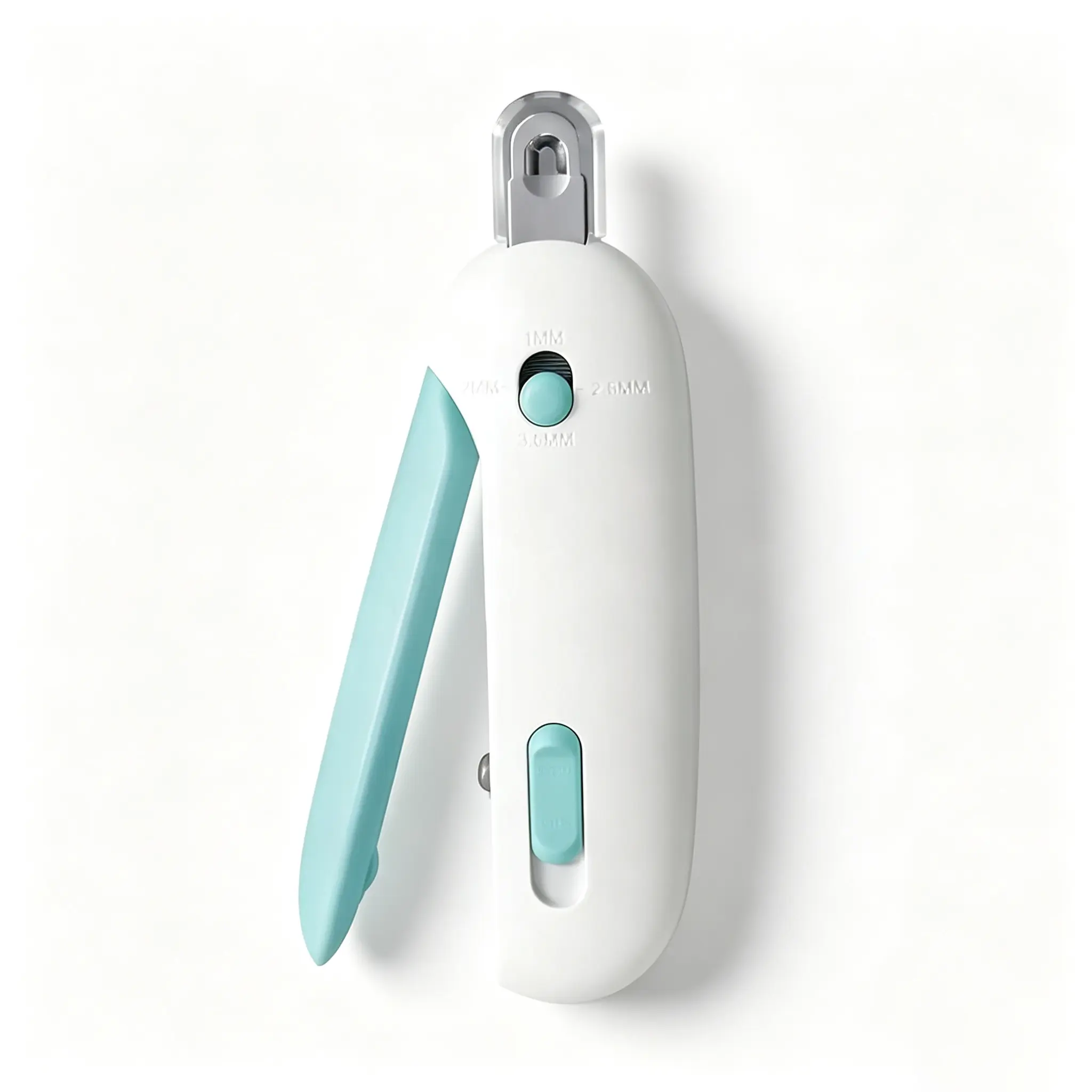 Portable Dual-Setting Pet Claw Trimming Tool, Compact Feline Grooming Implement for 1–3.5mm Cat Paw Nails, Daily Household Pet Nail Maintenance Supply