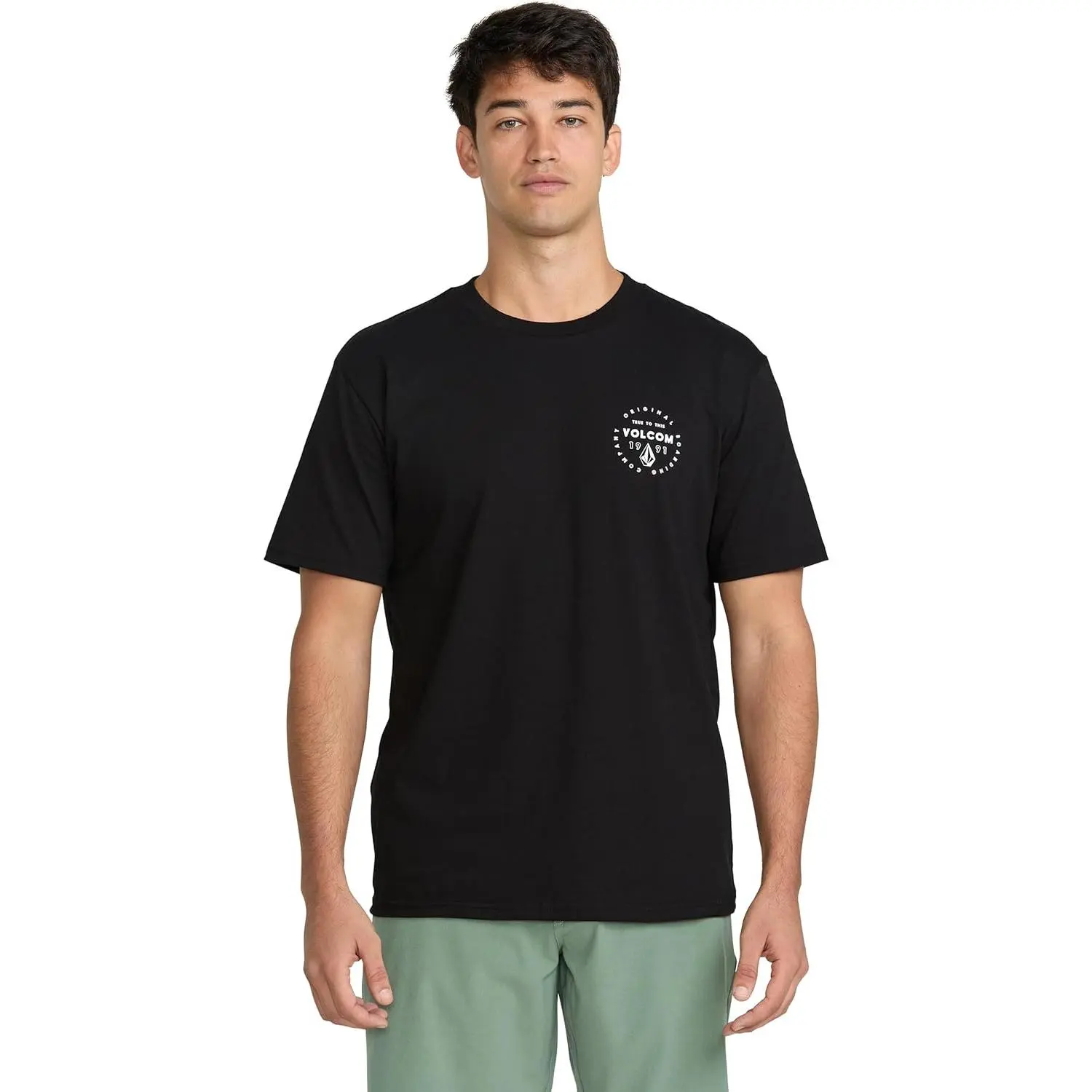 Volcom Men's Mortis Short Sleeve T-Shirt - Classic Fit Crewneck Tee, Soft Cotton, Lightweight & Breathable Casual Shirt