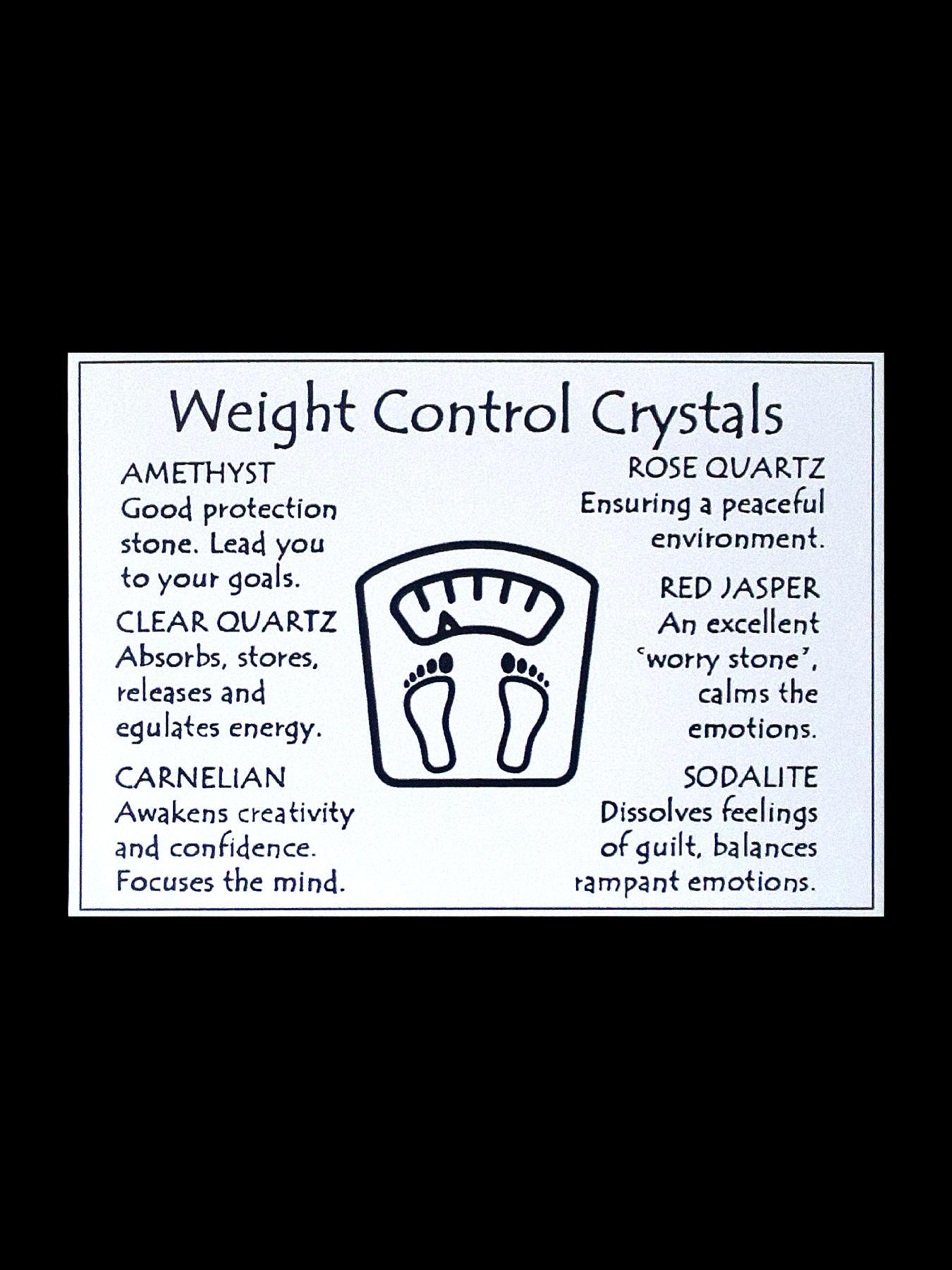 Natural Crystal Stone Set, Weight Control Crystal Stone Set, Energy Healing Crystal, Jewelry Accessories for Women & Men