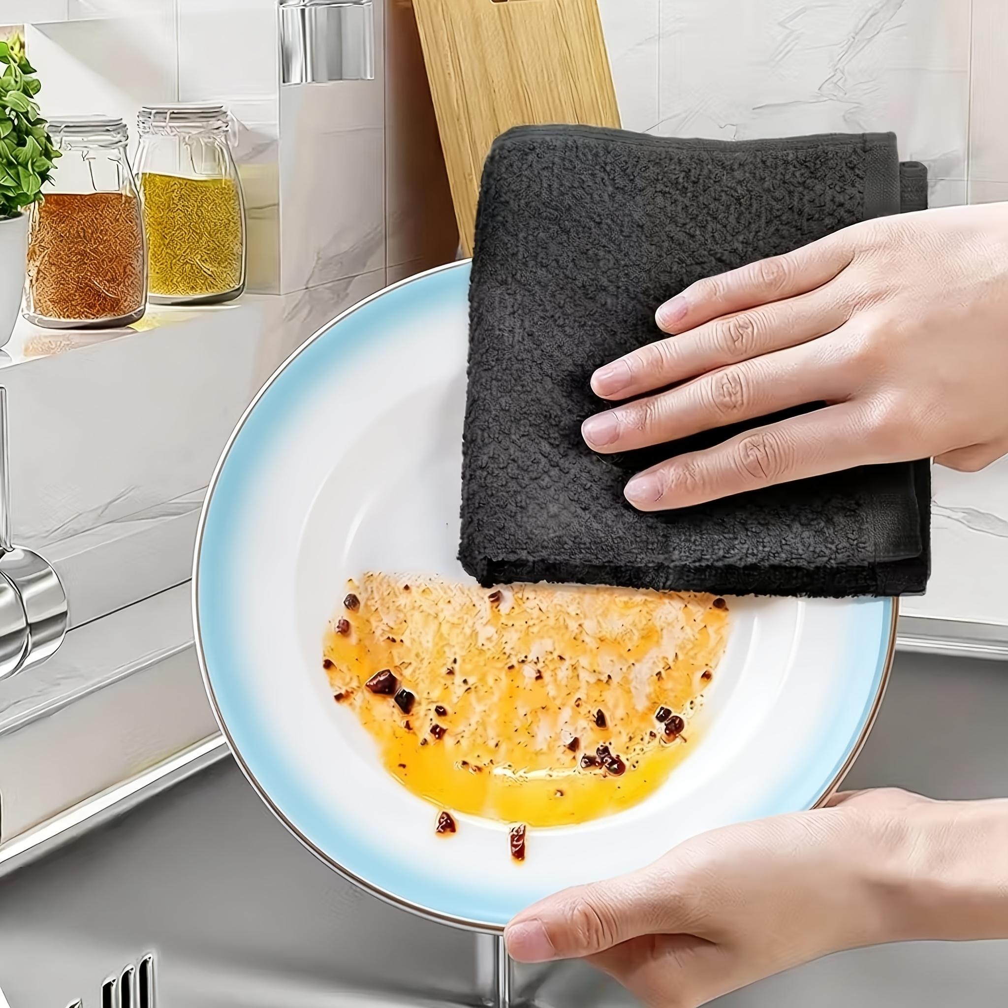 12pcs 100% Cotton Kitchen Towel Set |     6 Hand Towels (15" X 25"), 6 Wash Towels (12" X 12") - Striped Weave, Absorbent & Durable Dish Towels For Cooking, Cleaning & Drying - Perfect For Christmas & Holiday Kitchens