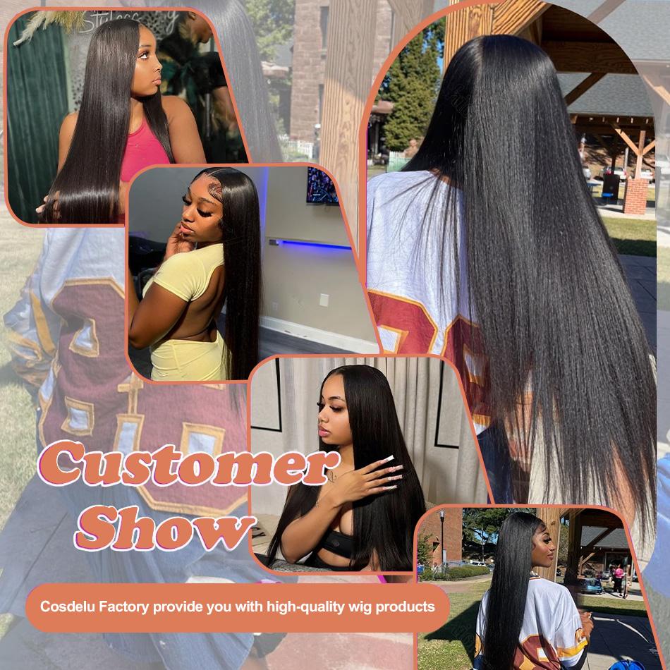 18 36 Inch Raw Virgin Unprocessed  Human Hair Extensions 12A Bone Straight 1 2 3 4 Bundles Double Weft Bulk Braiding Hair