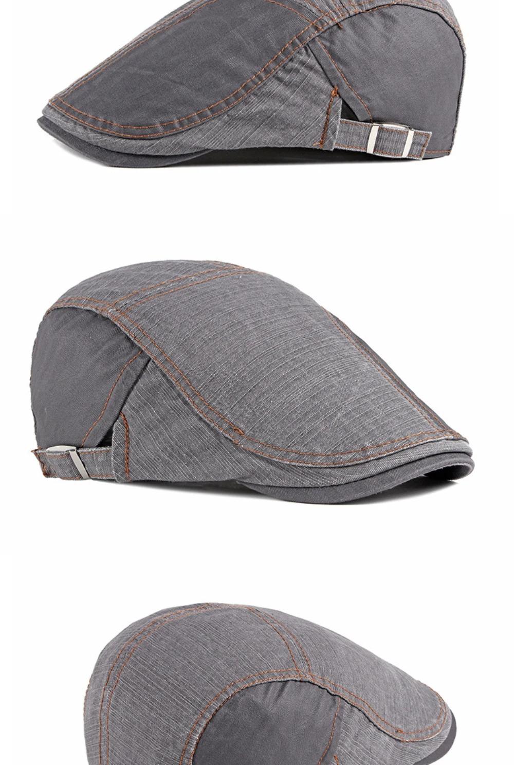 HT2953 Berets Men Women Spring Summer Autumn Beret Hat Male Female Artist Painter Ivy Flat Cap 100% Cotton Adjustable Beret Cap